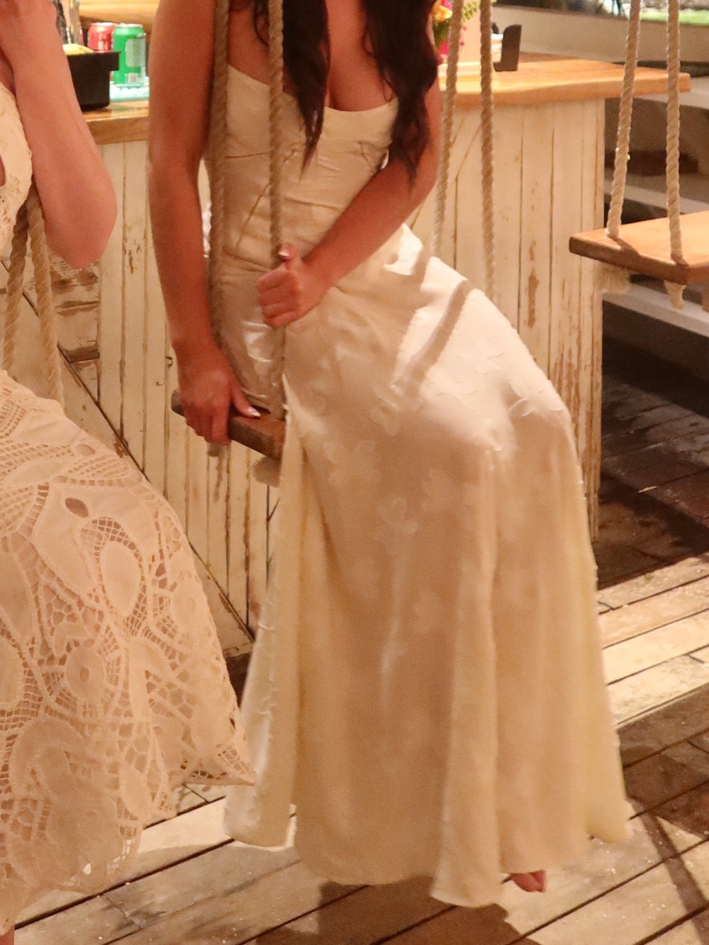 Seren Blush Sheer Lace-Up Back Gown House of CB - Picture 14 of 15